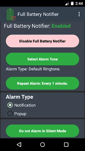 Full Battery Notifier