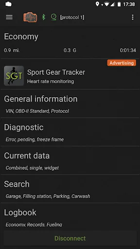 inCarDoc - OBD2 ELM327 Scanner screenshot 1
