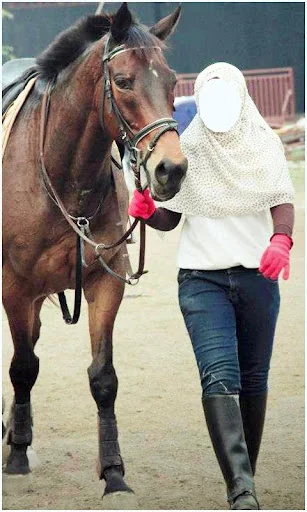 Hijab Women With Horse Photos