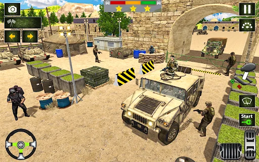 Army truck driving truck games