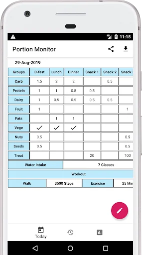 Portion Monitor