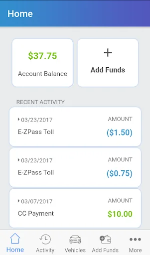 EZ Tolls MA screenshot 1