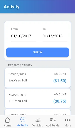EZ Tolls MA screenshot 2