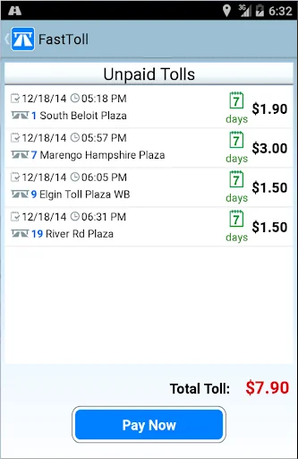 FastToll Illinois screenshot 2