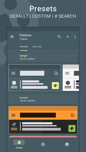 Palettes: Theme & Wallpaper