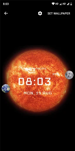 Galaxy Digital Clock