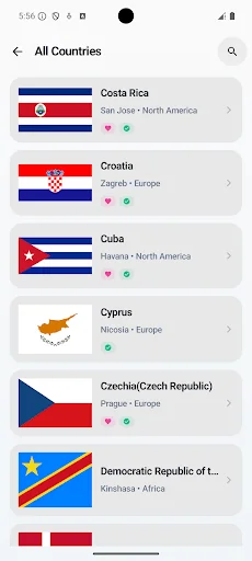 Country Capitals and Currency screenshot 2