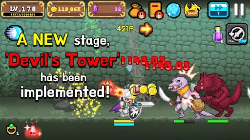 Tap Knight : Dragon's Attack screenshot 1