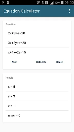 Algebra Equation Calculator screenshot 1