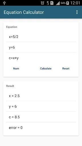Algebra Equation Calculator screenshot 4