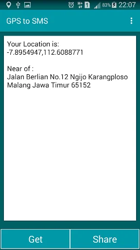 GPS to SMS