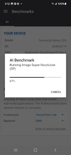 Geekbench AI screenshot 2
