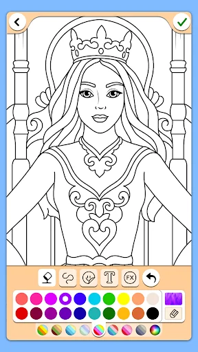 Princess Coloring Game screenshot 1