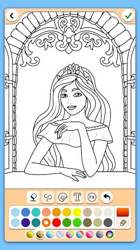 Princess Coloring Game screenshot 2