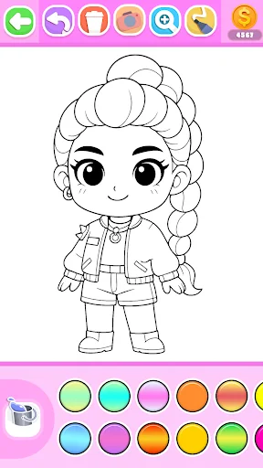 Princess Coloring Book Glitter