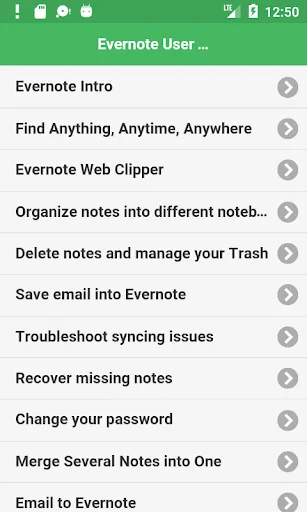 User Guide for Evernote