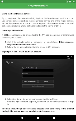 Guide for Sony Android TV