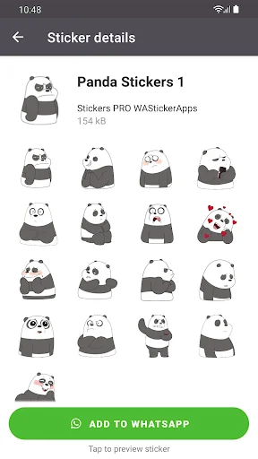 Funny Panda Stickers WASticker screenshot 3