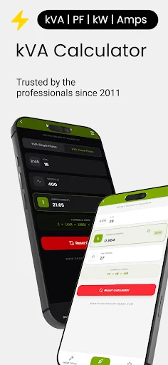 kVA Calculator screenshot 1