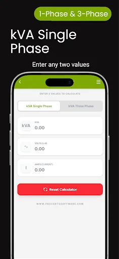 kVA Calculator screenshot 2
