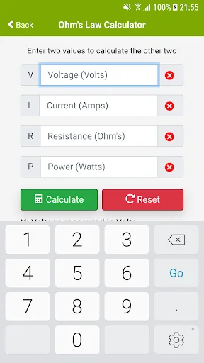 Ohms Law Calculator