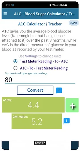 Blood Sugar Log & A1C Tracker screenshot 1