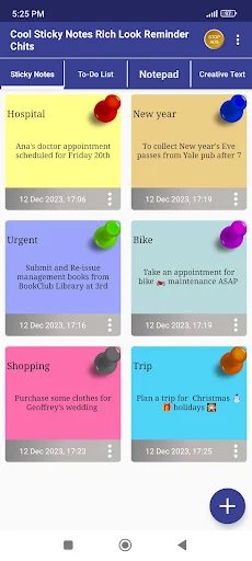 Cool Sticky Notes Rich Notepad screenshot 1