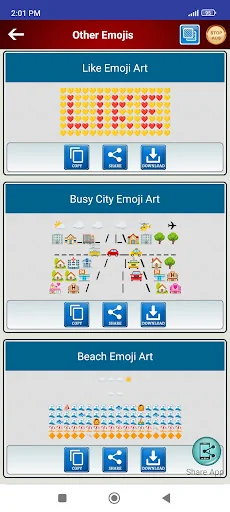 Cool Emoji Arts screenshot 3