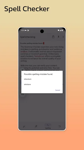 Checking spelling, punctuation screenshot 3