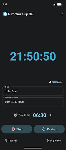 Auto Wake-up call