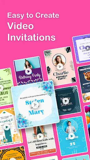 Video Invitation Maker PartyZa screenshot 1