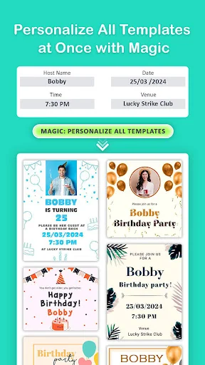 Video Invitation Maker PartyZa screenshot 3