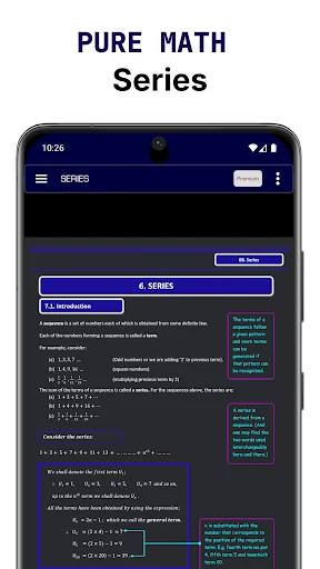 Series Pure Math and Quiz
