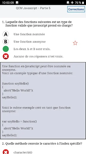 QCM JAVASCRIPT / JQUERY Entrai