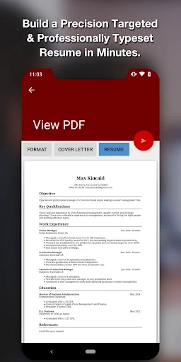 Resume Star - PDF CV Maker App