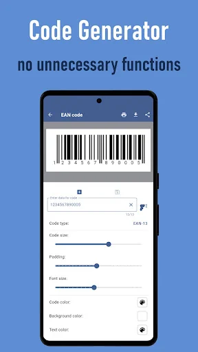 Barcode Creator and Scanner screenshot 1