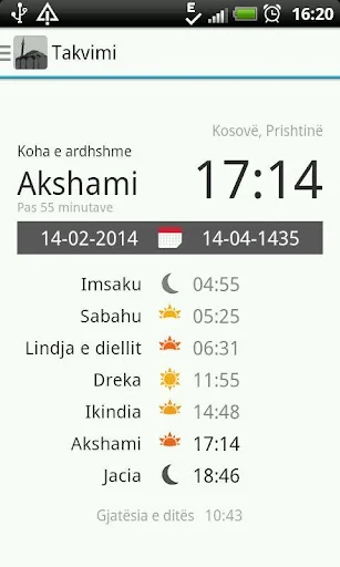 Takvimi - Shqip screenshot 3