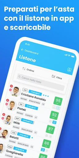 Fantacalcio ® Guida per l'asta screenshot 2