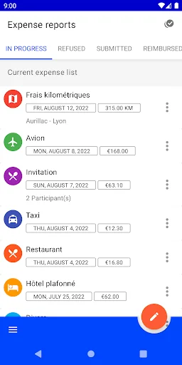 Expense reports