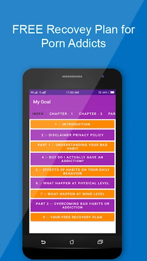 Quit Porn Addiction Guide App. screenshot 1