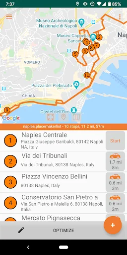 PlaceMaker Route Planner