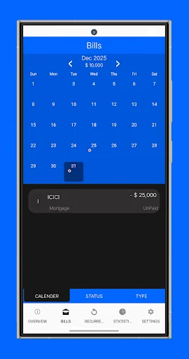 myBills lite - Bills Manager screenshot 2