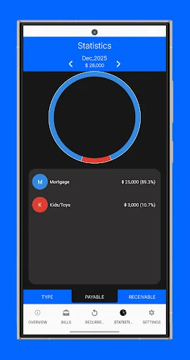 myBills lite - Bills Manager screenshot 3