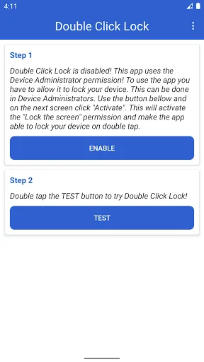 Double Click Lock - Double Tap