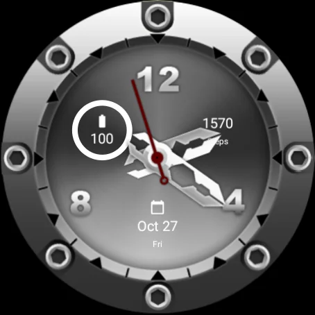 Metal Watch Face
