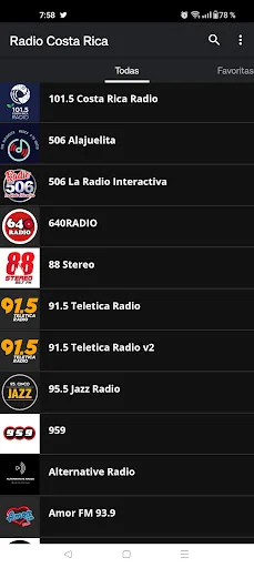 Radio Costa Rica screenshot 2