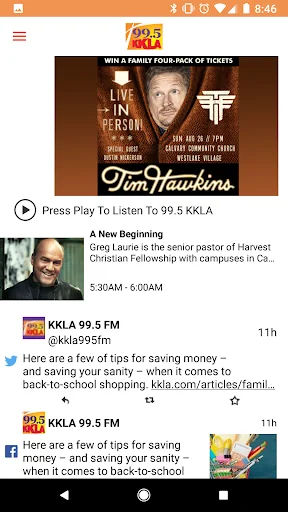 99.5  KKLA screenshot 1