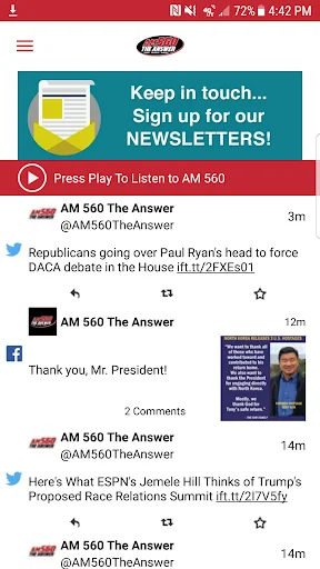 AM 560 The Answer screenshot 1
