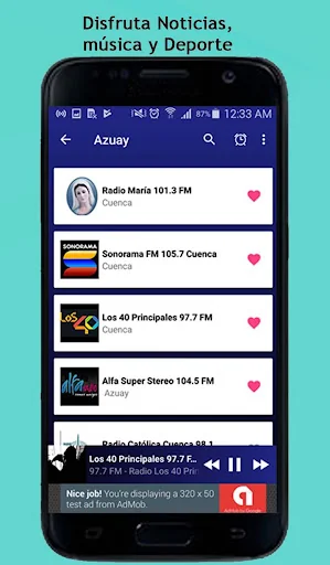 Radio Cuenca Ecuador screenshot 3