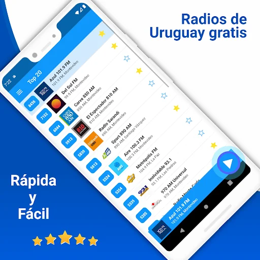Radio Uruguay - FM, AM, Online screenshot 1